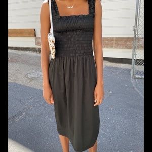 😎 Lisa Says Gah Black Tammy MIDI Dress XS 😎